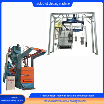 2000 Kg Max Load Single Hanger Hook Shot Blasting Cleaning Machine for Fast Cleaning