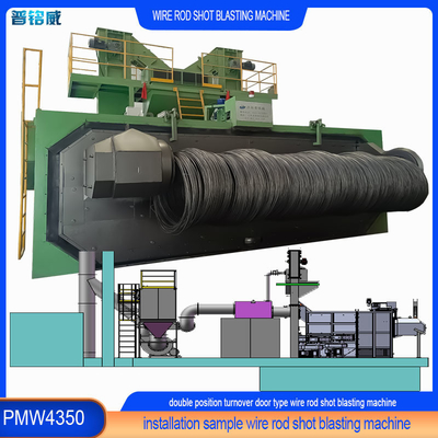 Revolution Door Type Wire Rod Coil Shot Blasting Machine with After-sales Service