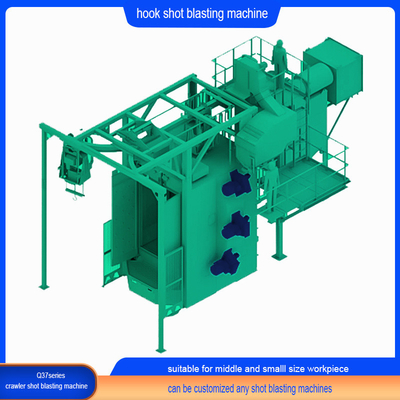 Novel Blast Wheels Q328E Hook Type Shot Blasting Machine with Automatic Function