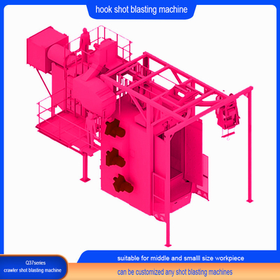 Novel Blast Wheels Q328E Hook Type Shot Blasting Machine with Automatic Function