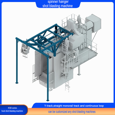 Perfect Cleaning Process Spinner Hanger Shot Blasting Machine with 2500kg Capacity