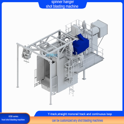 2500kg Strong Spinner Hanger Shot Blasting Machine with Gears and Technological Treatments