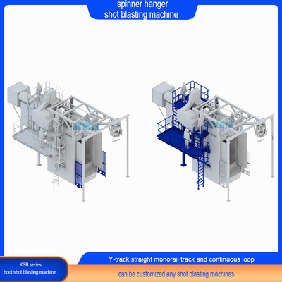 Electric Crawler Abrator Spinner Hanger Shot Blasting Machine for Small Steel Fabrications