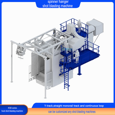 Overhead Conveyor Shot Blasting Machine with Rail Hook Technical Support Included