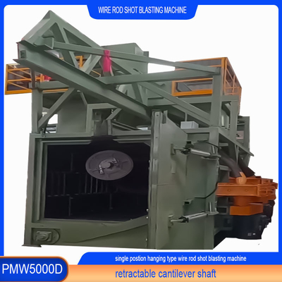 Fixed Mandrel Wire Rod Coil Shot Blasting Machine for High Cleanliness and Rust Proof