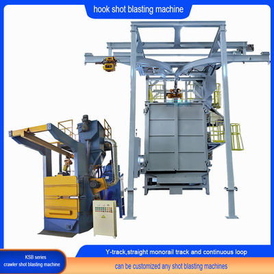 Single and Double Hook Electric Spinner Hanger Shot Blasting Machine with Open Loop