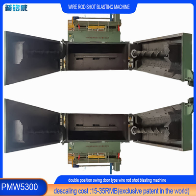 Wire Metal Surface Shot Blasting Machine with Dust Density 3 Mg/Cubic Meter Customization
