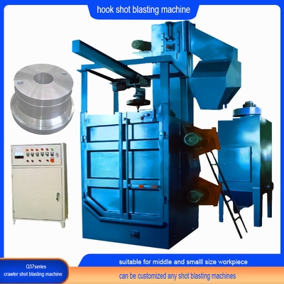 Hook Type Shot Blasting Machine Used on Welding Parts for Electric Rust Removing