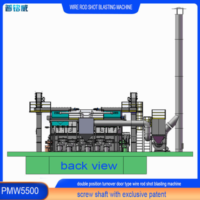Customizable Electric Wire Rod Coil Shot Blasting Machine for Various Mandrel Lengths