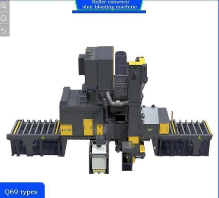 4*11kw High Convection Pre-Heater Roll Conveyor Shot Blasting Machine Customization