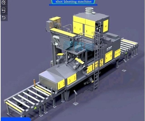 High Convection Pre-Heater Roll Conveyor Shot Blasting Machine with One and Products