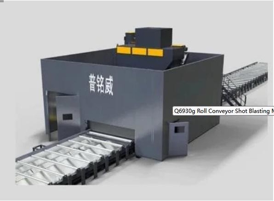 One Year After-sales Service 2024 Roll Conveyor Shot Blasting Machine for Steel Structures