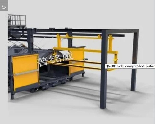 One Year After-sales Service 2024 Roll Conveyor Shot Blasting Machine for Steel Structures