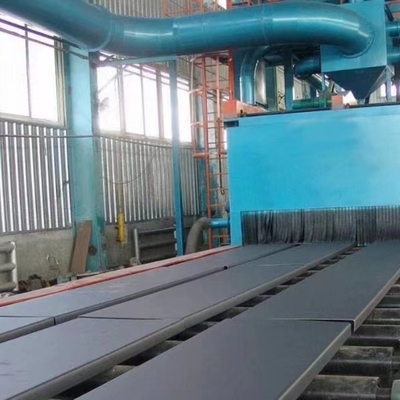 10m x 3m Roller Table Shot Blasting Machine for Steel Structure Industry Sand Blasted