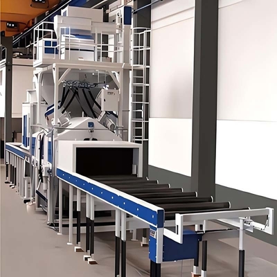 5000 Cubic Meter Per Hour Dust Collector Roller Conveyor Type Shot Blasting Machine