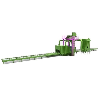 Customized Pass Through Conveyor Shot Blasting Machine with Roller Work Piece Width 1500mm