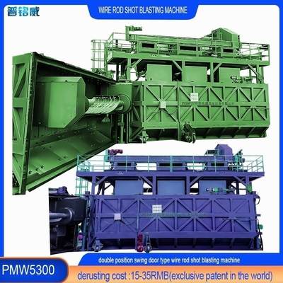 Wire Coil Rod Shot Blasting Machine for 4-10 Coils Per Hour Production Alloy Steel Wire