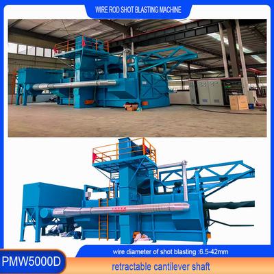 Single Position Hanging Wire Rod Coil Shot Blasting Machine with Customization Option