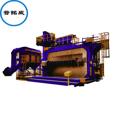Double Position Turnover Door Wire Rod Shot Blasting Machine with Fasteners 9.5*6.1*6.9m