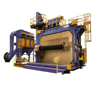 Double Position Turnover Door Wire Rod Shot Blasting Machine with Fasteners 9.5*6.1*6.9m