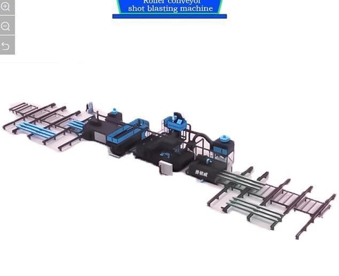 Electric Fuel Multiple Models Roller Conveyor Shot Blasting Cleaning Machine 2024