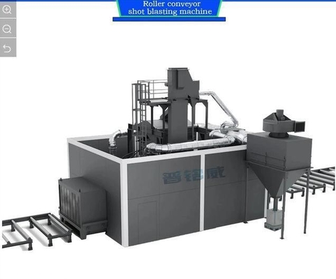 Electric Fuel Multiple Models Roller Conveyor Shot Blasting Cleaning Machine 2024