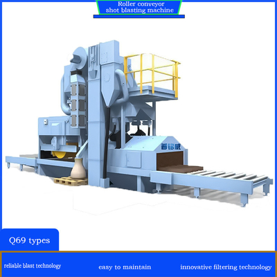 Crawler Abrator Customized Customized Roller Conveyor Shot Blasting Cleaning Machine