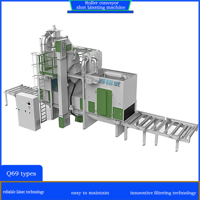 Electric Roller Conveyor Shot Blasting Cleaning Machine for Cleaning Workpiece Surfaces