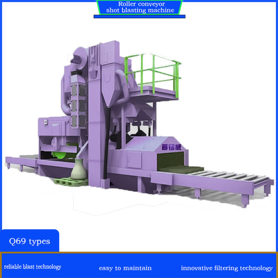 Customized Roller Conveyor Shot Blasting Machine with Extended Maintenance Intervals