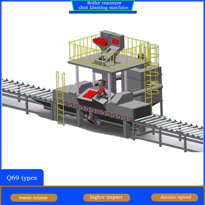 Convenient Loading Device Roller Conveyor Shot Blasting Machine for Customized Needs