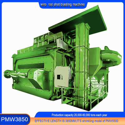 Wire Rust Removal Shot Blasting Machine with Turnover Door Derusting Cost 20-40RMB/T