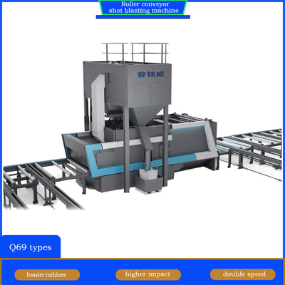 Matching Pretreatment Line Roller Conveyor Shot Blasting Machine with Crawler Abrator