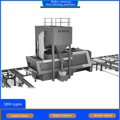 Matching Pretreatment Line Roller Conveyor Shot Blasting Machine with Crawler Abrator