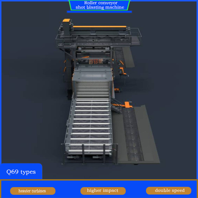 Customization Excellent Roll Conveyor Shot Blasting Machine for Steel Structures