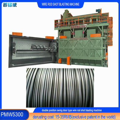 Hot Wire Rod Coil Shot Blasting Cleaning Machine PMW5300 for Customer Requirements