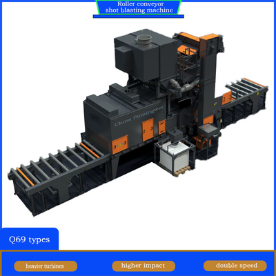 Automatic Q6930A High End Roller Conveyor Shot Blasting Machine for Large Steel Beams