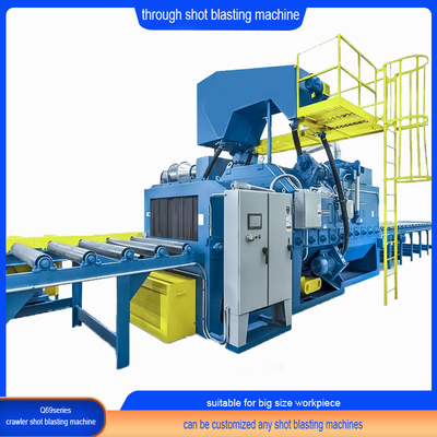 Electric Roller Conveyor Shot Blasting Machine for Steel Bar Surface Preparation