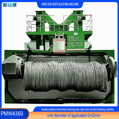 Production Efficiency 3-6 Coils Per Hour Wire Surface Derusting Shot Blasting Machine