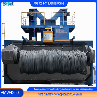 High Cleanliness Double Wire Rod Shot Blasting Machine for Car Bolt Surface Derusting