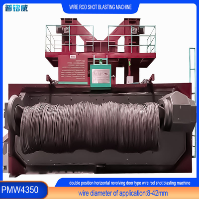 High Cleanliness Double Wire Rod Shot Blasting Machine for Car Bolt Surface Derusting