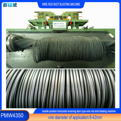 High Cleanliness Double Wire Rod Shot Blasting Machine for Car Bolt Surface Derusting