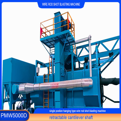 Blue and Green Wire Rod Coil Shot Blasting Cleaning Machine with Customization Option
