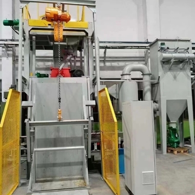 1 Ton Load Capacity Sand Blasted Crawler Shot Blasting Machine for Spring Industry