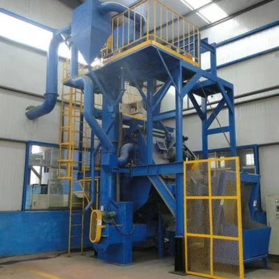 1 Ton Load Capacity Sand Blasted Crawler Shot Blasting Machine for Spring Industry