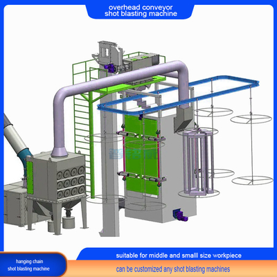 20t Overhead Conveyor Shot Blasting Machine with Newly Developed Abrasive Separators