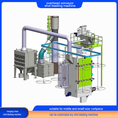 Multiple Hooks Catenary-Through Abrator Shot Blasting Machine for Mill Scale Removal