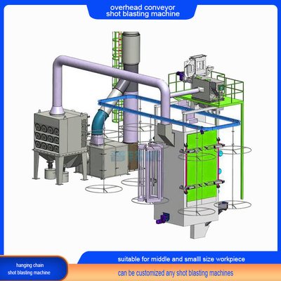 Multiple Hooks Catenary-Through Abrator Shot Blasting Machine for Mill Scale Removal