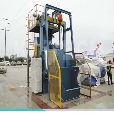 Tracked Type Shot Blasting Machine with Automatic Loading and Unloading System Design