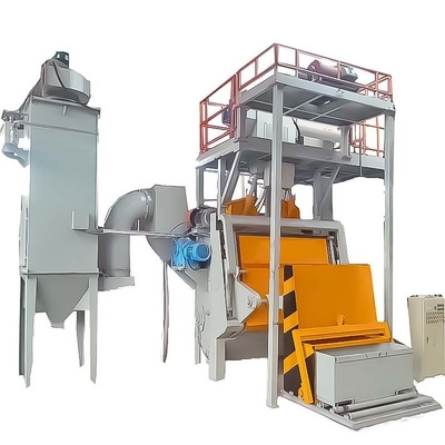 Tracked Type Shot Blasting Machine with Automatic Loading and Unloading System Design