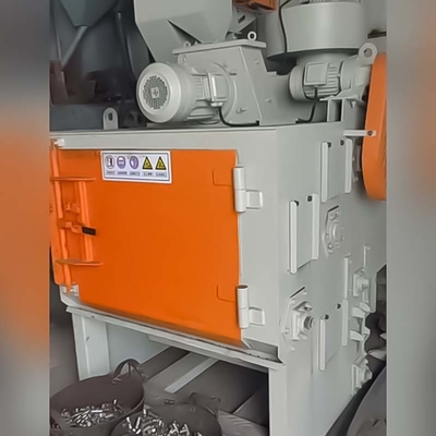 Automatic Custom Blue Tumble Belt Rubber Type Shot Blasting Machine with 26 Total Power